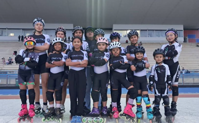 Catorce patinadores de Tame vuelven de Tunja con 23 medallas