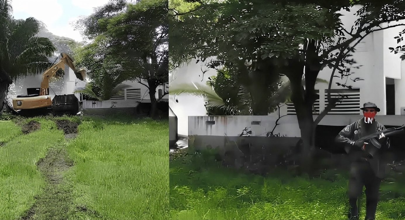 ELN demuele con maquinaria pesada lo que quedaba&hellip;